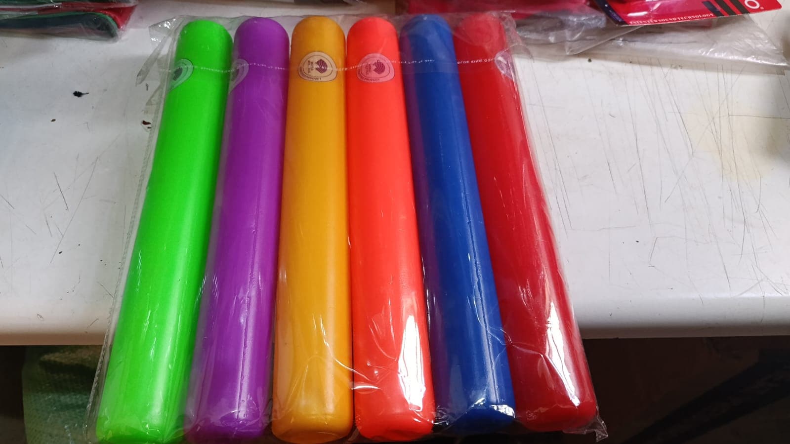 Relay batons set of 6 plastics gallery 2