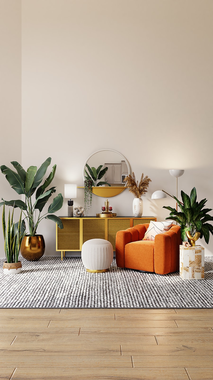 Wall Mirror with Frame